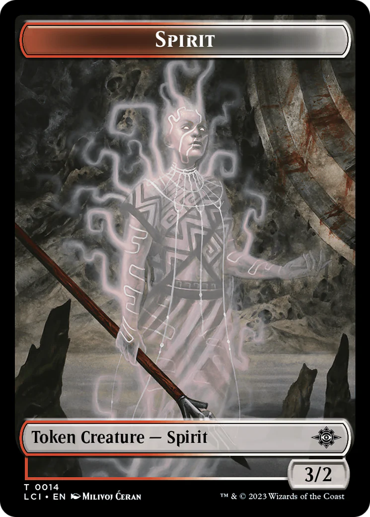 Vampire // Spirit Double-Sided Token [The Lost Caverns of Ixalan Tokens] - Image 2