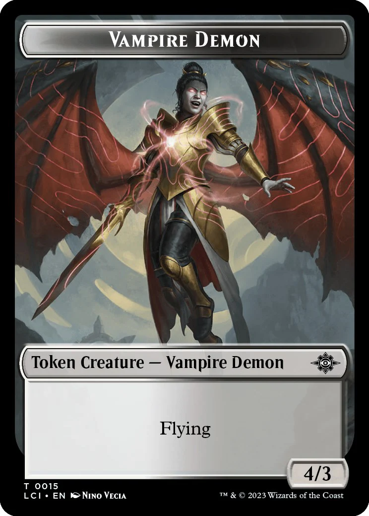 Vampire // Vampire Demon Double-Sided Token [The Lost Caverns of Ixalan Tokens] - Image 2
