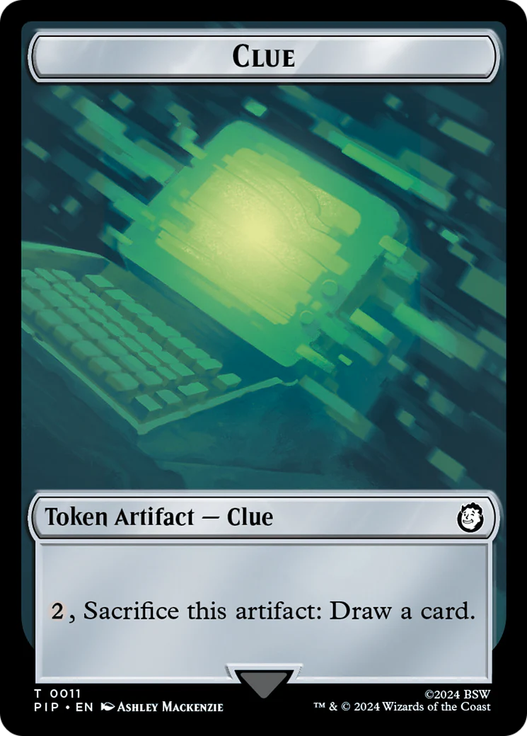 Zombie Mutant // Clue Double-Sided Token [Fallout Tokens] - Image 2